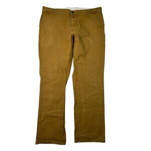 Apolis Global Citizen Standard Issue Utility Chino Pants Brown FLAW Mens 38x31